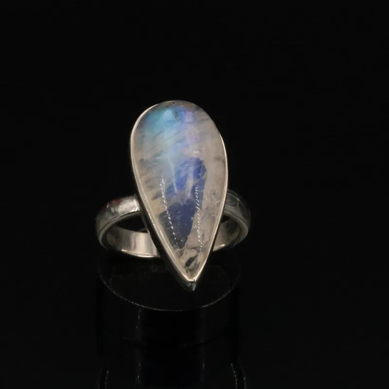 Bague Labradorite Blanche Pierre de Lune LA PIERRE FR La Pierre FR