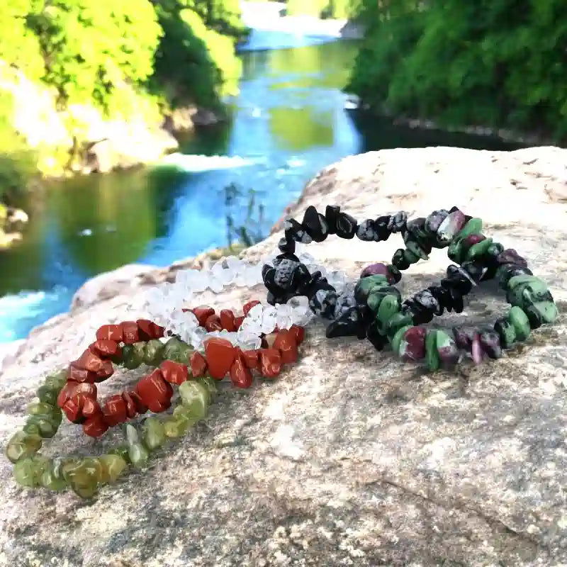 Bracelets pépite de pierre naturelle - La Pierre FR