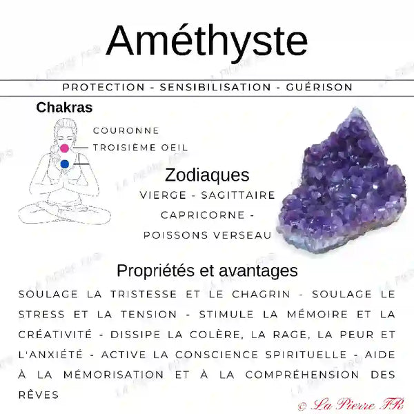 Perles Améthyste Fantôme en pierre naturelle - Qualité AA+