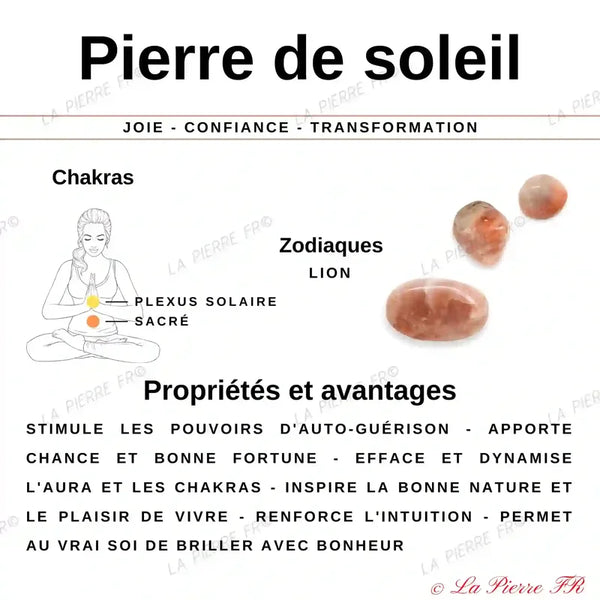 Perles Pierre de Soleil naturelle - Qualité AAA