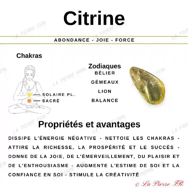 Perles Citrine (chauffée) en pierre naturelle - Qualité AAA