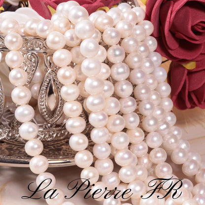 50 Perles de culture blanche d&