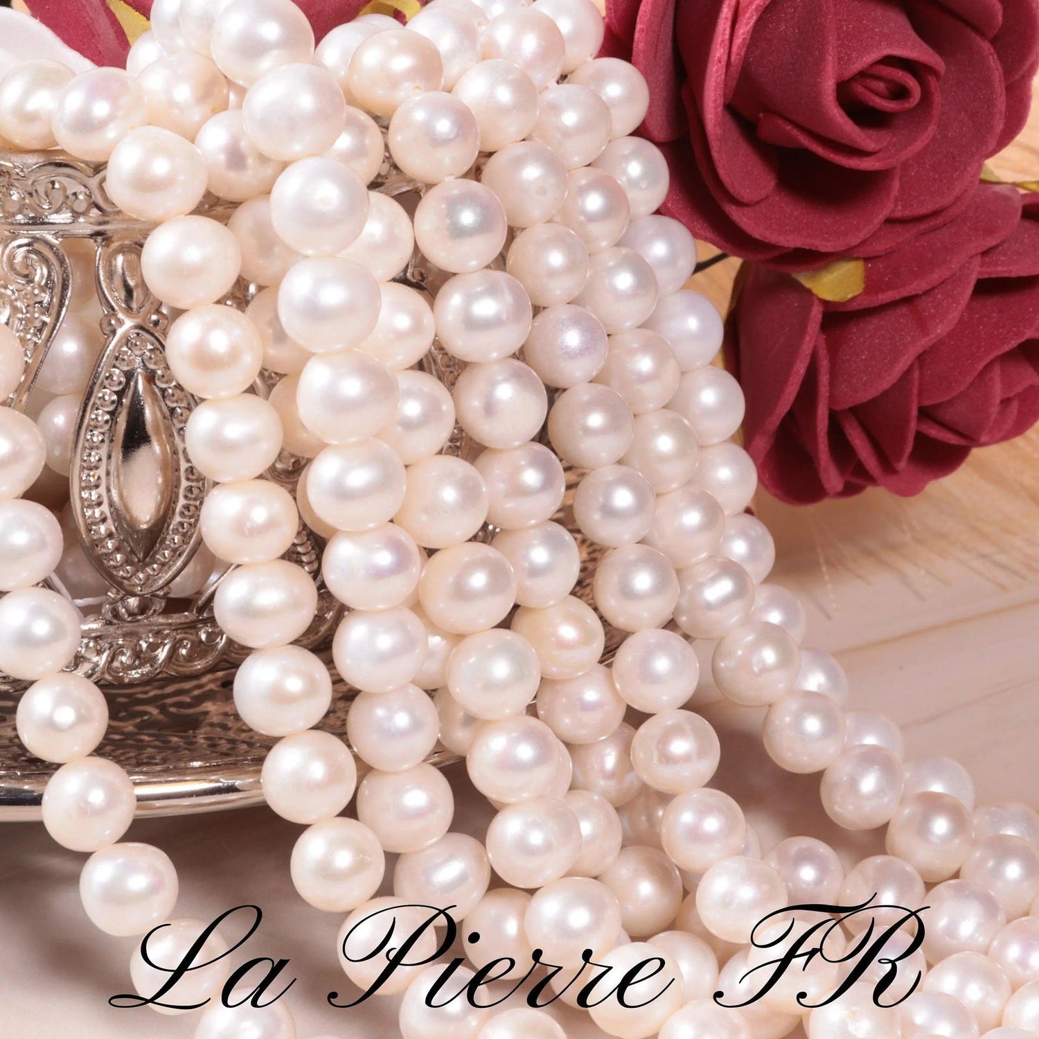 50 Perles de culture blanche d&