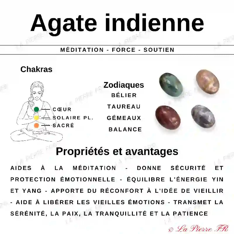 26 perles Agate Indienne naturelle rectangulaire