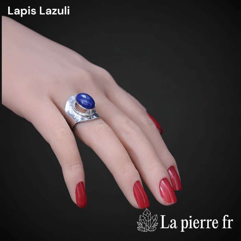 Bague Lapis Lazuli « Félicia » - Argent 925 - La Pierre FR