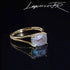 Bague en labradorite ajustable plaqué Or 18 carats - La Pierre FR