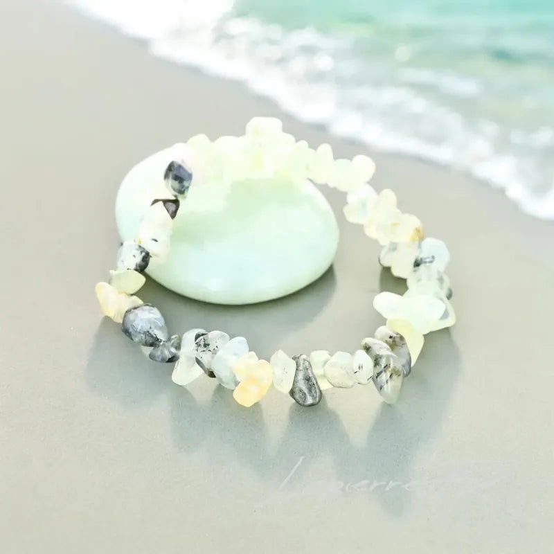 Bracelet en pierre Prehnite - La Pierre FR