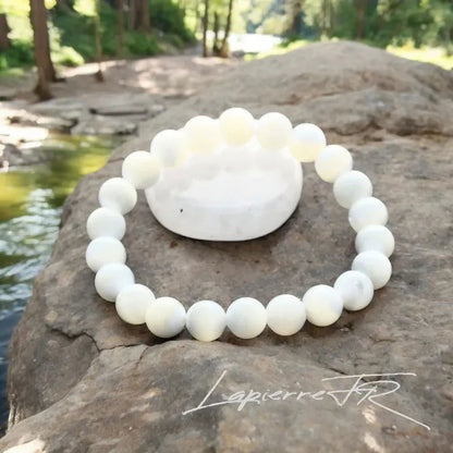 Bracelet perle naturelle en Nacre - La Pierre FR