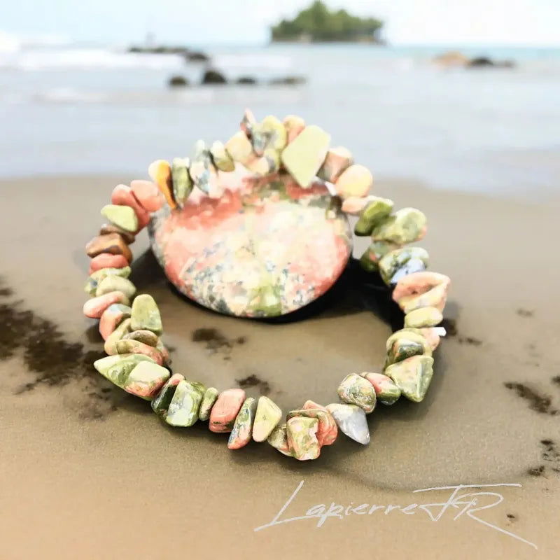 Bracelet pierre Unakite - La Pierre FR