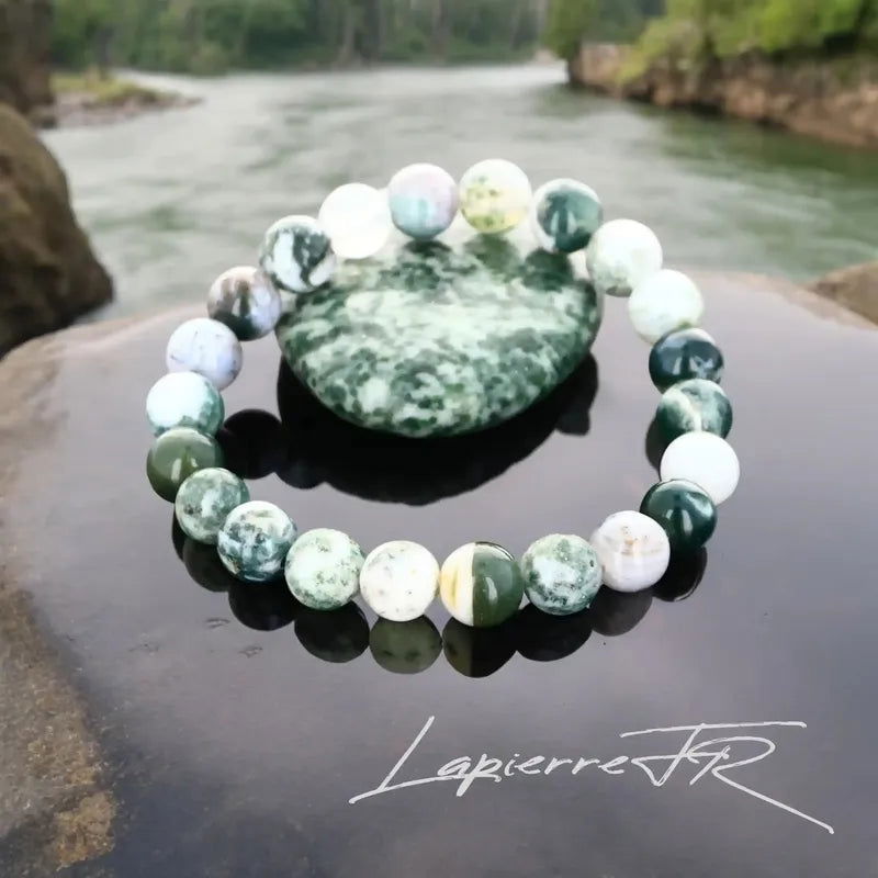 Bracelet pierre naturelle Agate Arbre - La Pierre FR