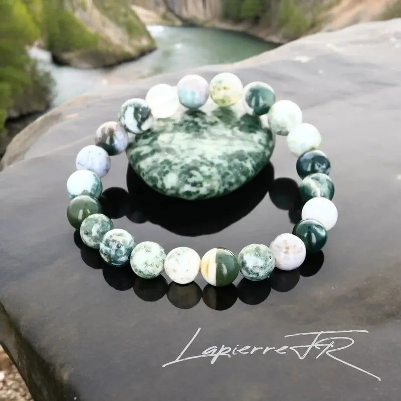 Bracelet pierre naturelle Agate Arbre - La Pierre FR