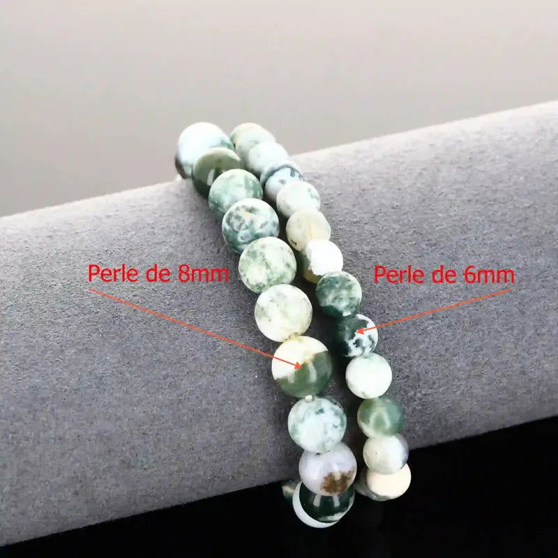 Bracelet pierre naturelle Agate Arbre - La Pierre FR