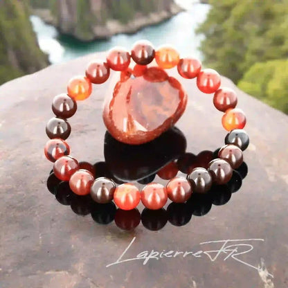 Bracelet pierre naturelle Agate rubanée - La Pierre FR