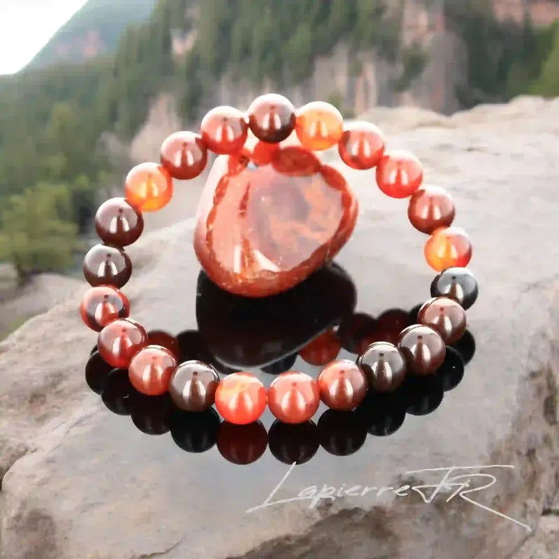 Bracelet pierre naturelle Agate rubanée - La Pierre FR