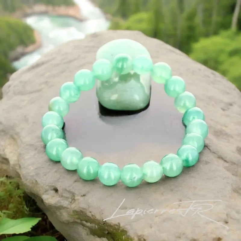 Bracelet pierre naturelle Aventurine verte - La Pierre FR