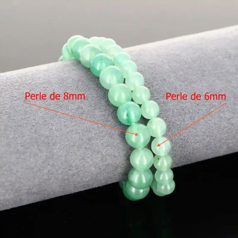 Bracelet pierre naturelle Aventurine verte - La Pierre FR