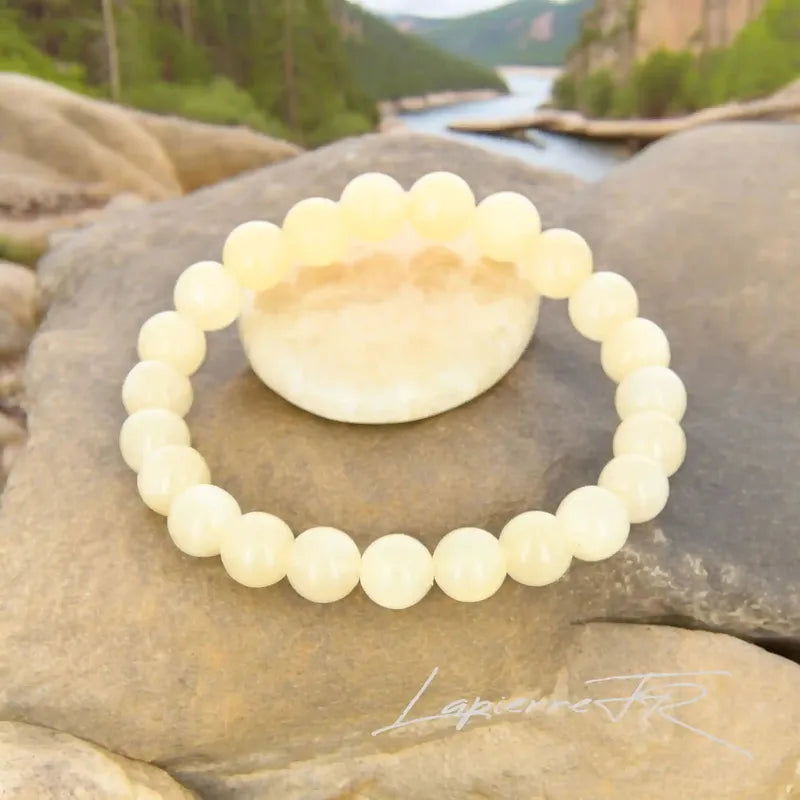 Bracelet pierre naturelle Calcite orange - La Pierre FR