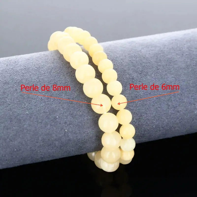 Bracelet pierre naturelle Calcite orange - La Pierre FR