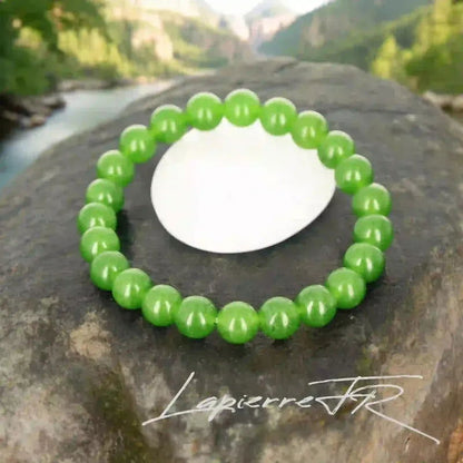 Bracelet pierre naturelle Jade vert - La Pierre FR