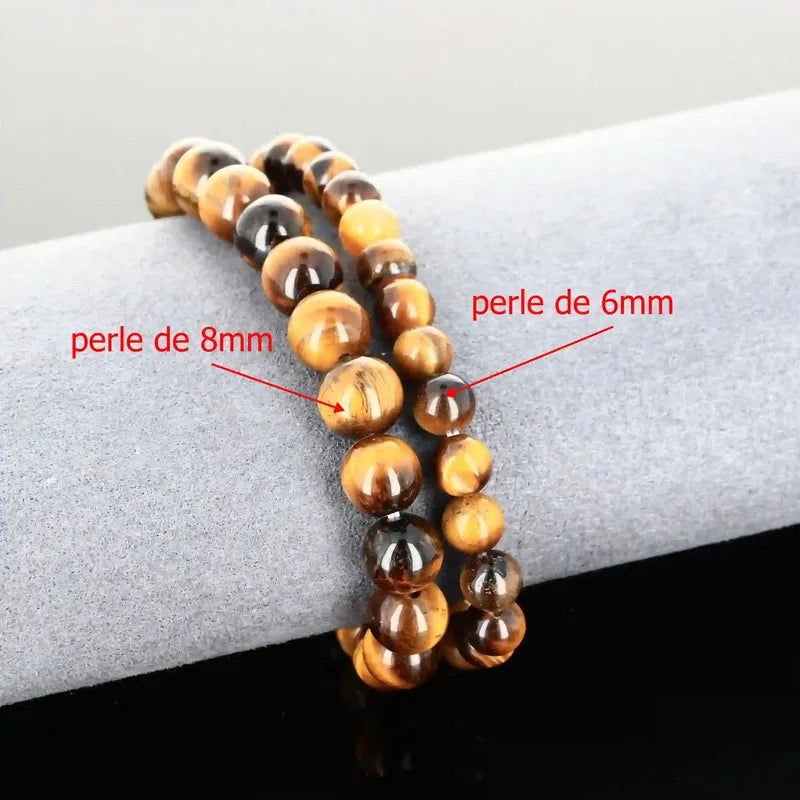 Bracelet pierre naturelle Œil de Tigre - La Pierre FR