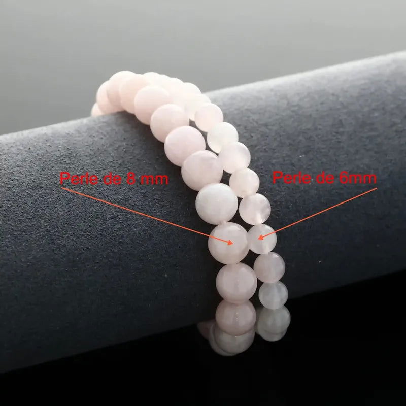 Bracelet pierre naturelle Quartz Rose - La Pierre FR