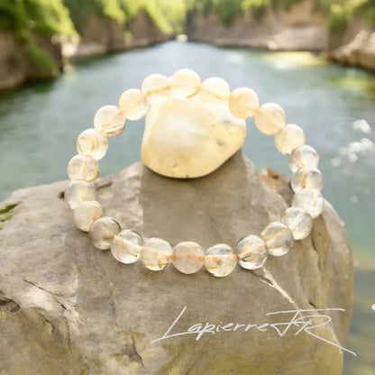 Bracelet pierre naturelle Quartz rutile - La Pierre FR