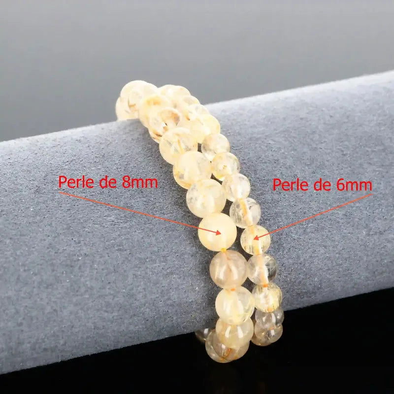 Bracelet pierre naturelle Quartz rutile - La Pierre FR