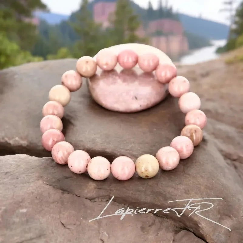 Bracelet pierre naturelle Rhodonite - La Pierre FR