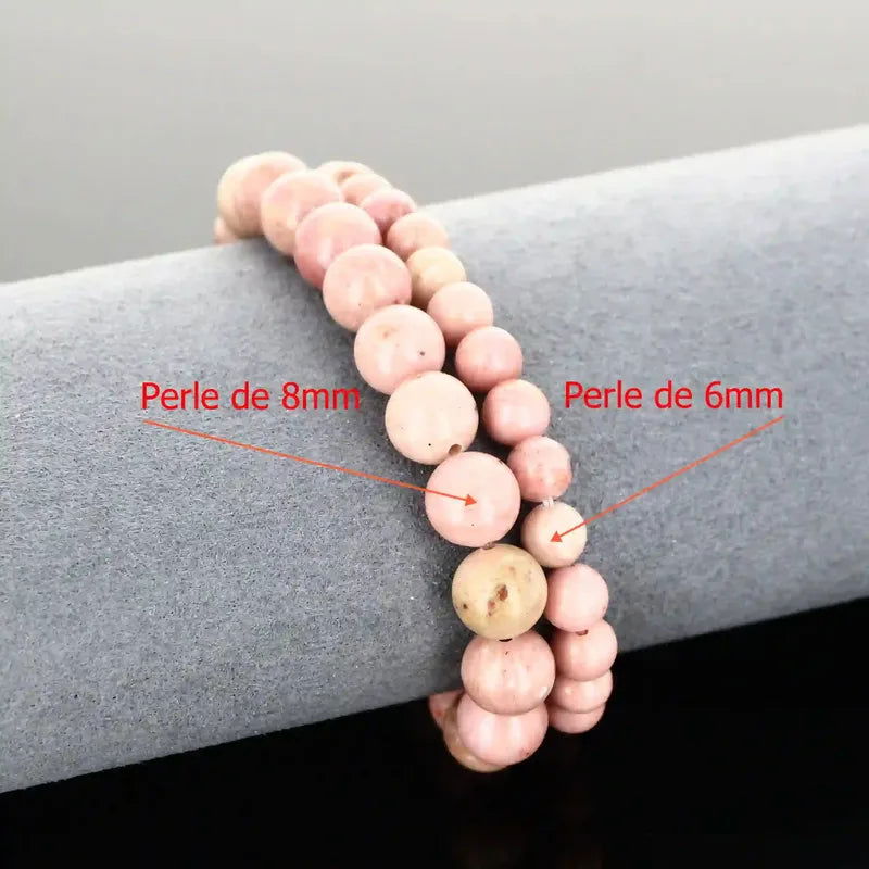 Bracelet pierre naturelle Rhodonite - La Pierre FR