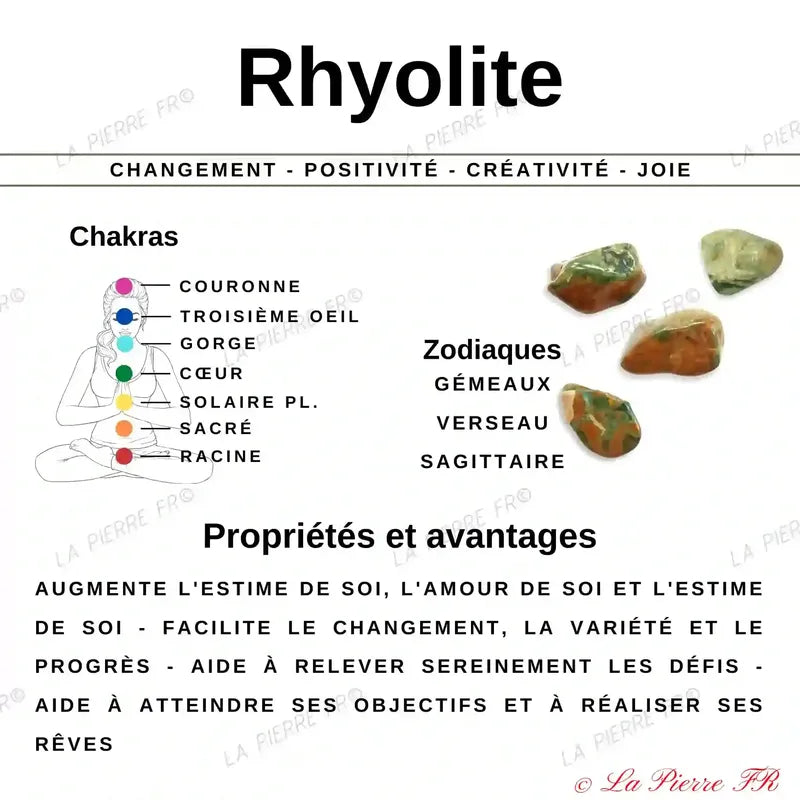 Bracelet pierre naturelle Rhyolite - La Pierre FR