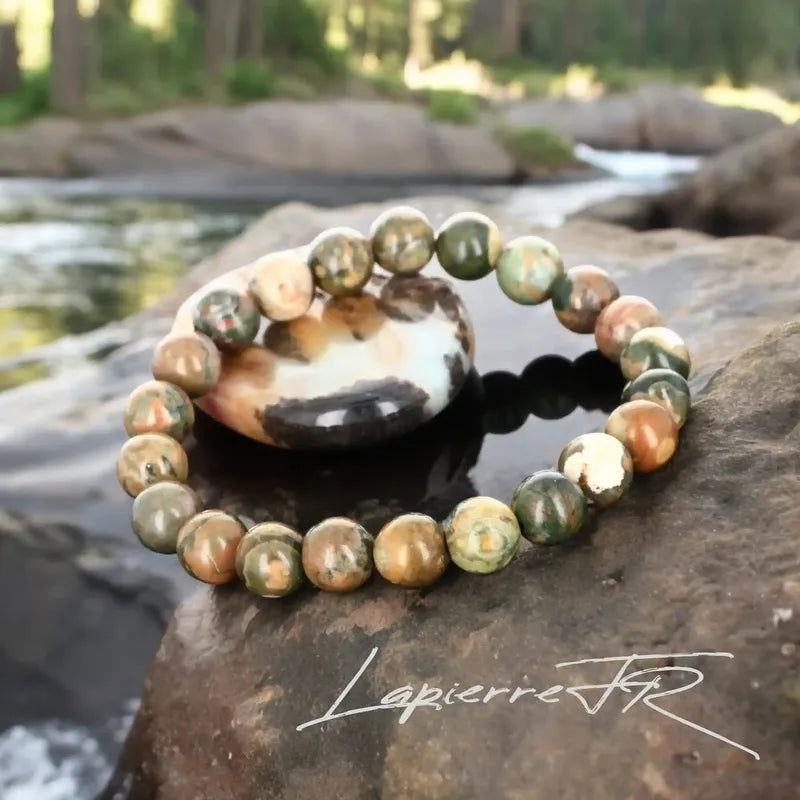 Bracelet pierre naturelle Rhyolite - La Pierre FR