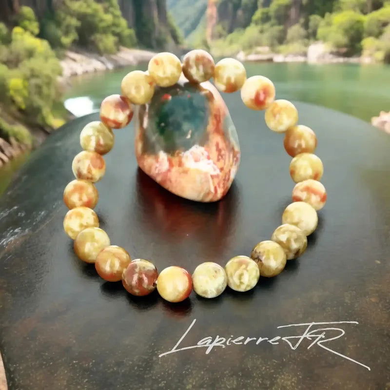 Bracelet pierre naturelle Serpentine - La Pierre FR