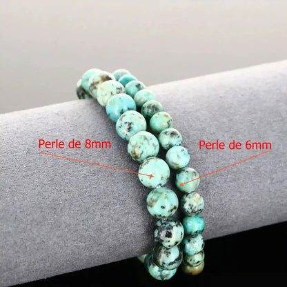 Bracelet pierre naturelle Turquoise Africaine - La Pierre FR