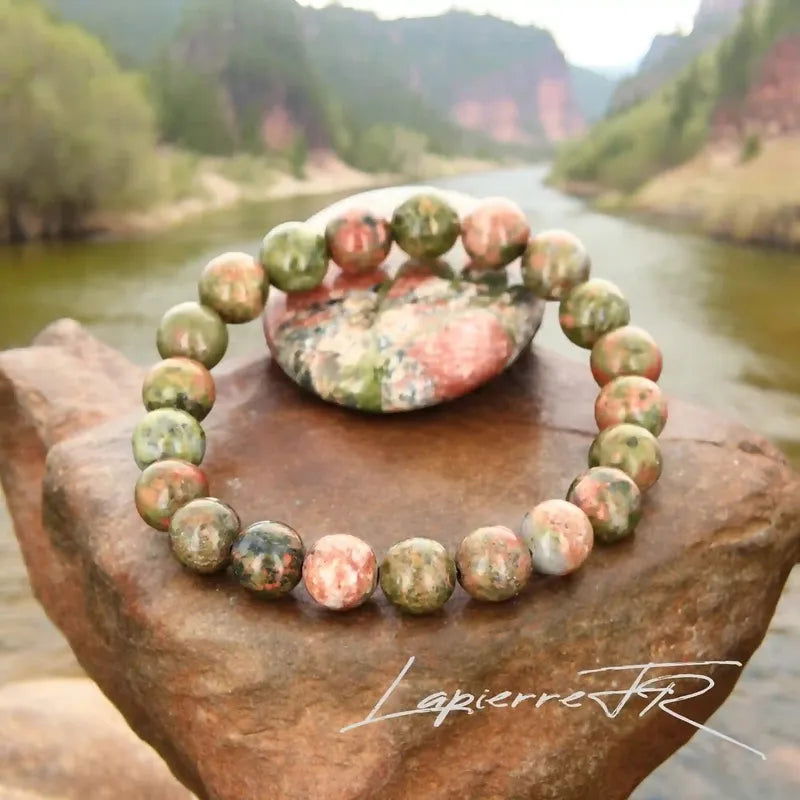 Bracelet pierre naturelle Unakite - La Pierre FR