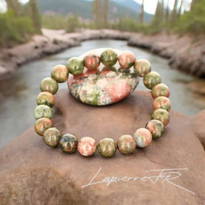 Bracelet pierre naturelle Unakite - La Pierre FR