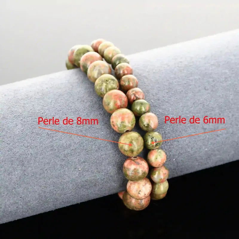 Bracelet pierre naturelle Unakite - La Pierre FR