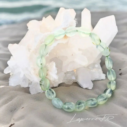 Bracelet pierre roulée Prehnite - La Pierre FR