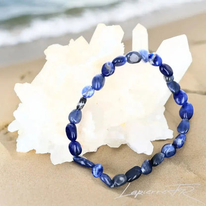 Bracelet pierre roulée en Sodalite - La Pierre FR