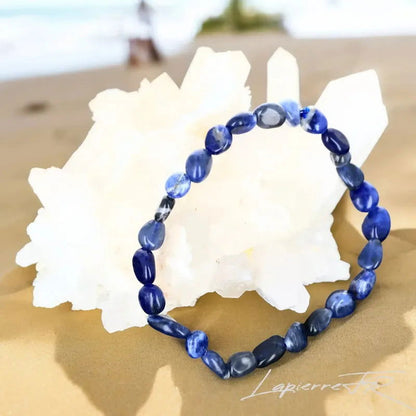 Bracelet pierre roulée en Sodalite - La Pierre FR