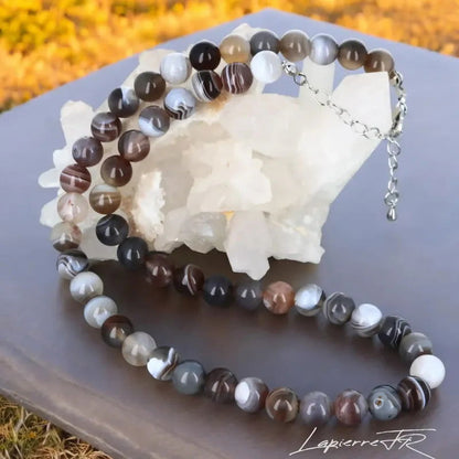 Collier en Agate - La Pierre FR