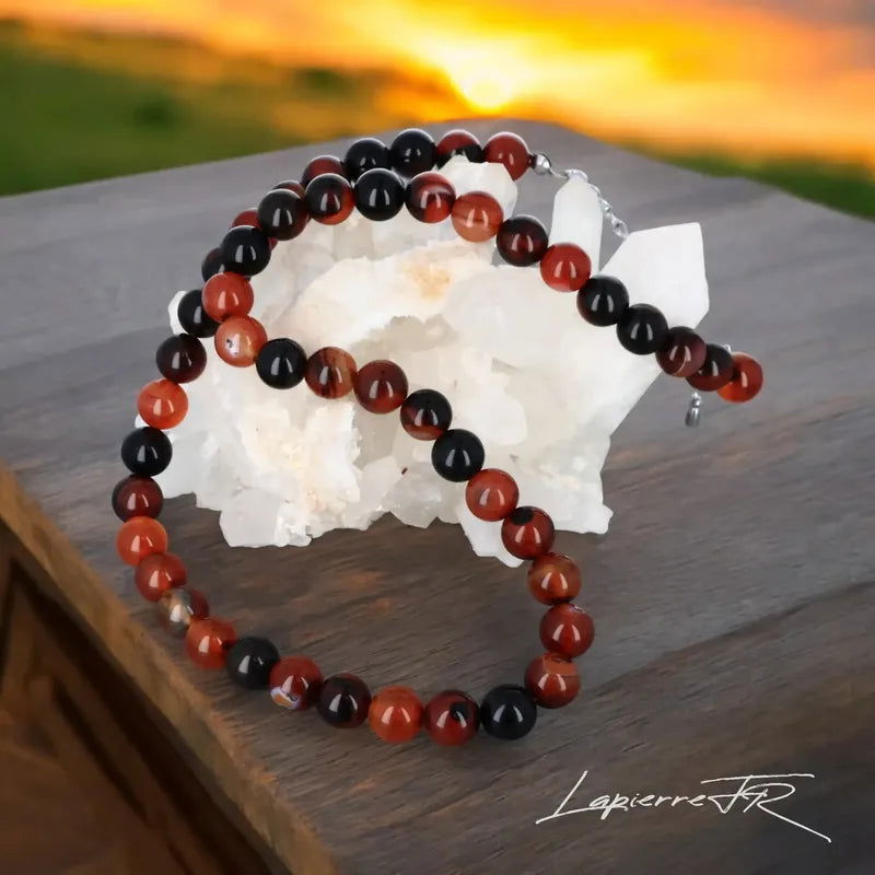 Collier en Agate Rubanée - La Pierre FR