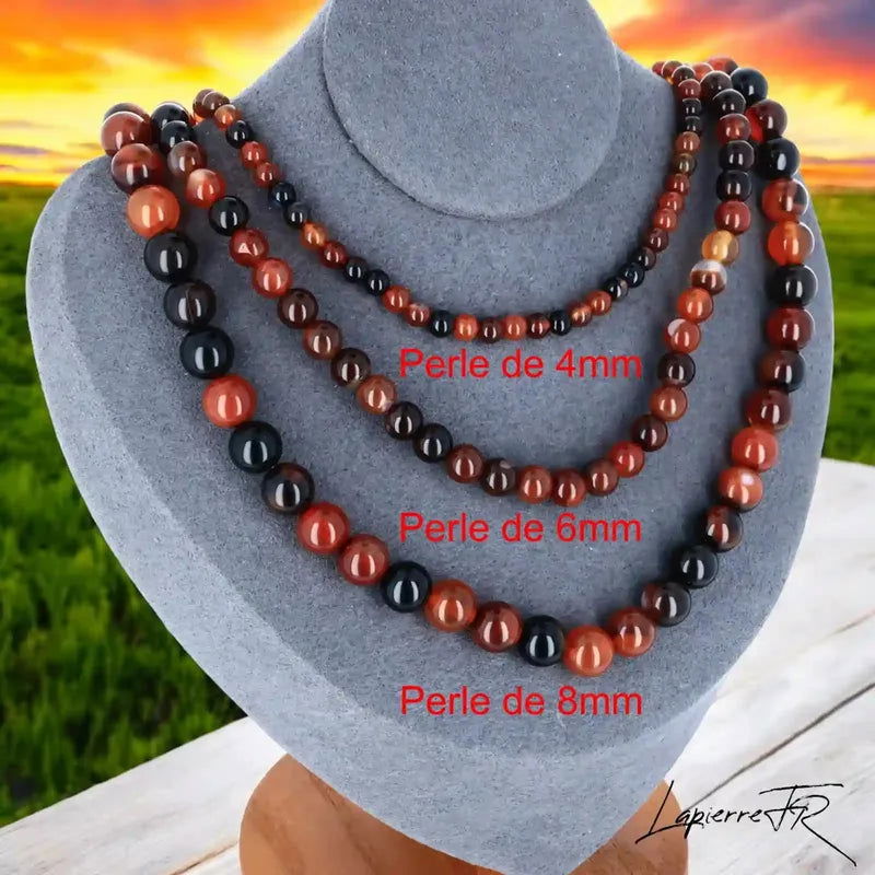 Collier en Agate Rubanée - La Pierre FR