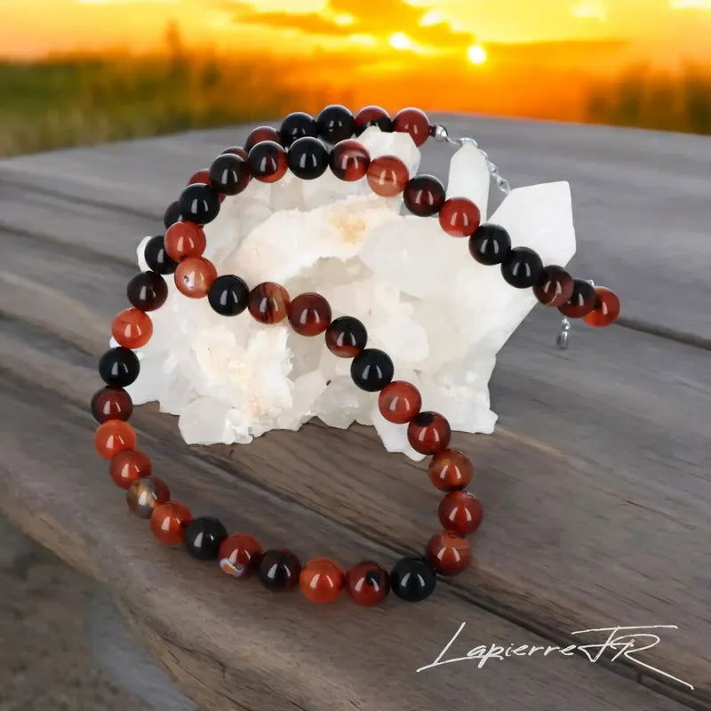 Collier en Agate Rubanée - La Pierre FR