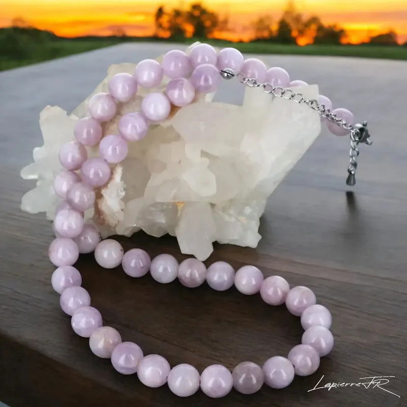 Collier en Kunzite - La Pierre FR