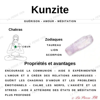 Collier en Kunzite - La Pierre FR