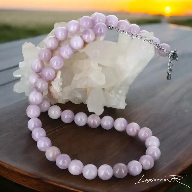 Collier en Kunzite - La Pierre FR