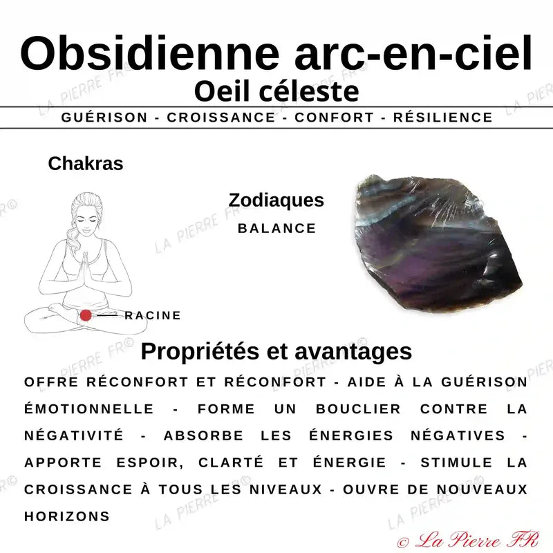 Collier en Obsidienne Œil Céleste - La Pierre FR