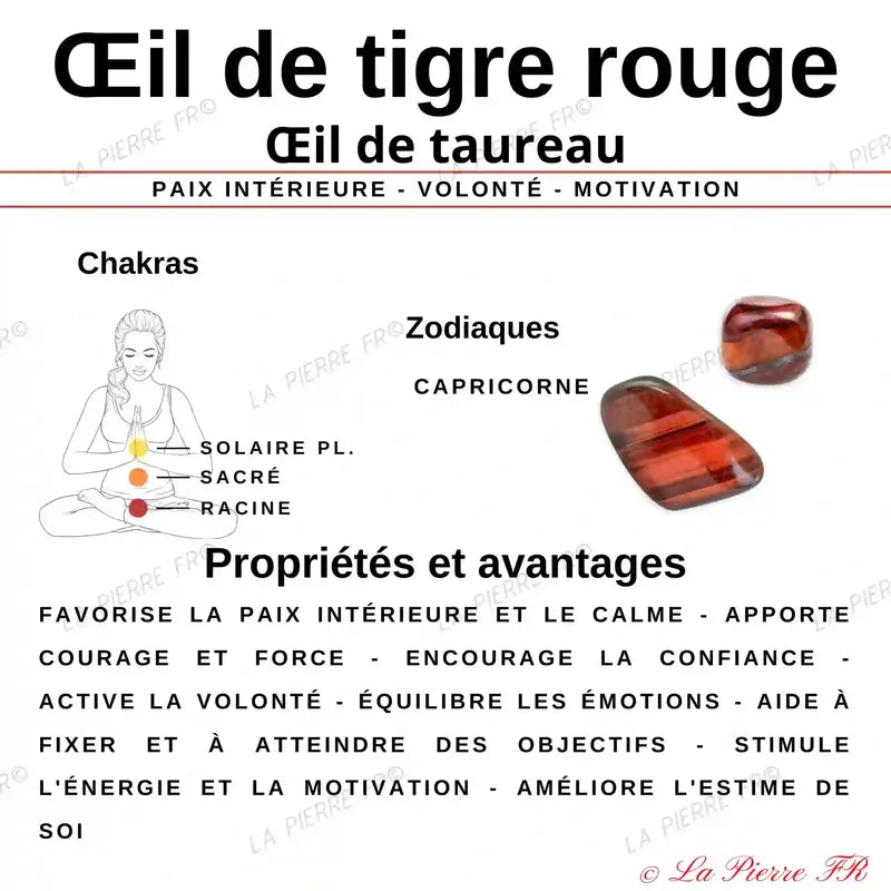 Collier pierres naturelles en Œil de Tigre multi - La Pierre FR