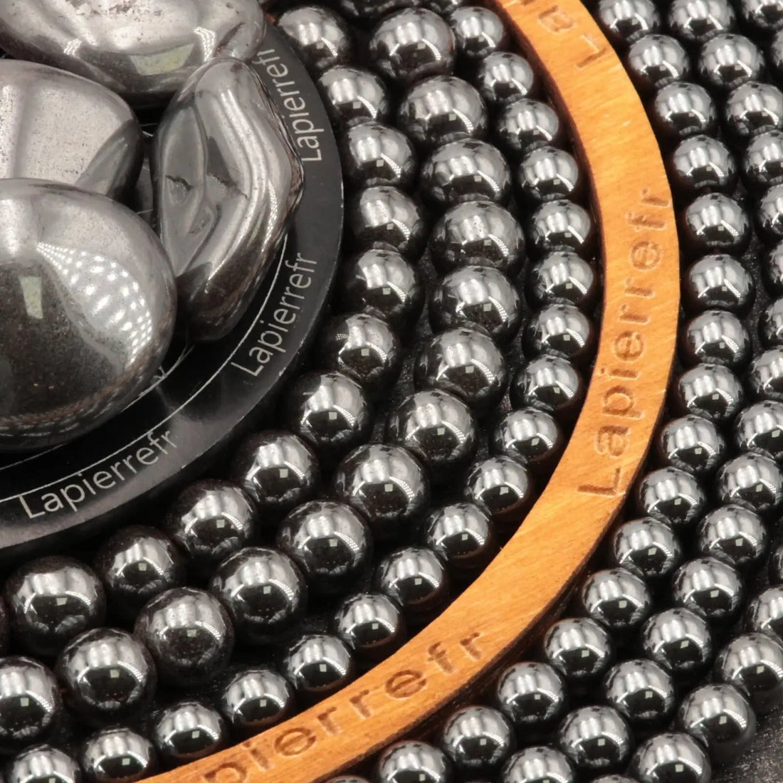 Fil de perles hématite ronde 4mm 6mm 8mm 10mm | Perle pierre naturelle ronde et lisse | Gemmes