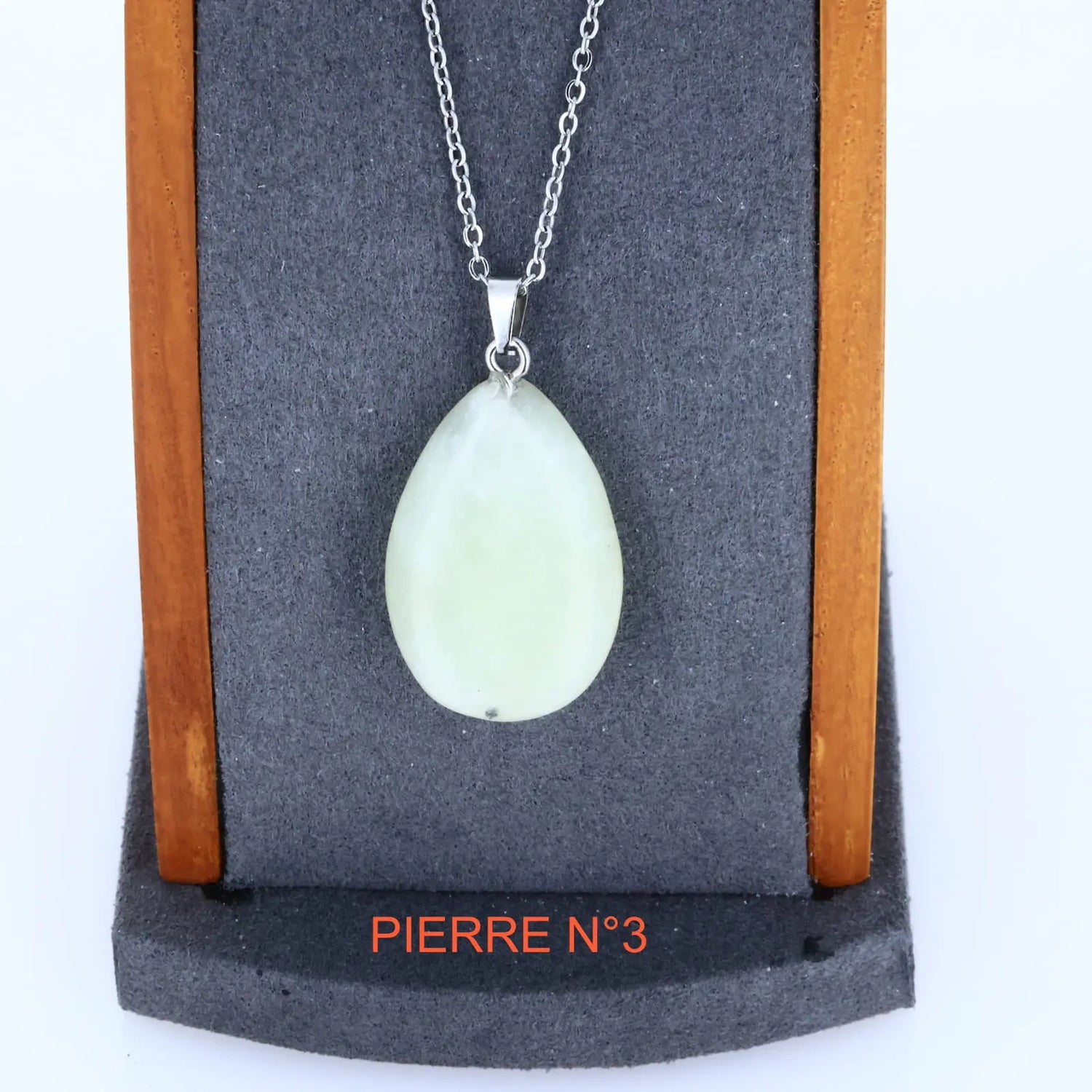 Pendentif Jade vert | Pendentif pierre naturelle Ma boutique